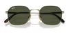 Ray-Ban JIM TITANIUM RB8094 Sunglasses | Size 53 / Arista Gold №926531 / Green (3N 13.2%)