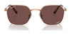 Ray-Ban JIM TITANIUM RB8094 Sunglasses | Size 53 / Arista Gold №926531 / Green (3N 13.2%)
