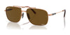 Ray-Ban MICHAEL TITANIUM RB8096 Sunglasses | Size 59 / Light Brown №9266AN / Brown (Polarized) (3P 13%)