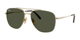 Ray-Ban WILLIAM TITANIUM RB8097 Sunglasses Arista Gold / G-15 Green