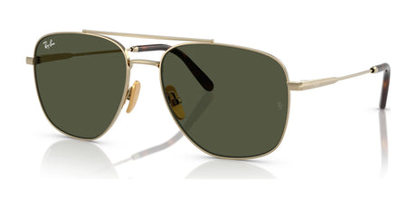 Ray-Ban WILLIAM TITANIUM RB8097 Sunglasses Arista Gold / G-15 Green