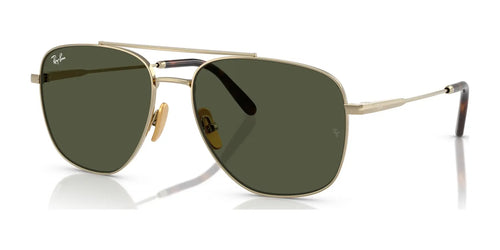 Ray-Ban WILLIAM TITANIUM RB8097 Sunglasses / Size 59 / Arista Gold №9265M2 / Brown Gradient (Polarized) (3P 15%)