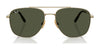 Ray-Ban WILLIAM TITANIUM RB8097 Sunglasses | Size 59 / Arista Gold №9265M2 / Brown Gradient (Polarized) (3P 15%)