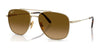 Ray-Ban WILLIAM TITANIUM RB8097 Sunglasses | Size 59 / Arista Gold №9265M2 / Brown Gradient (Polarized) (3P 15%)