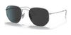 Ray-Ban HEXAGONAL RB8148 Sunglasses / Silver №920948 / Black (Polarized) (3P 11.40%) / Size 51