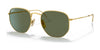 Ray-Ban HEXAGONAL RB8148 Sunglasses / Gold №921658 / Green (Polarized) (3P 11%) / Size 51