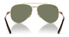 Ray-Ban AVIATOR TITANIUM RB8225 Sunglasses | Size 58 / Arista Gold №313852 / Green (3N 14%)