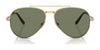 Ray-Ban AVIATOR TITANIUM RB8225 Sunglasses | Size 58 / Arista Gold №313852 / Green (3N 14%)
