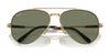 Ray-Ban AVIATOR TITANIUM RB8225 Sunglasses | Size 58 / Arista Gold №313852 / Green (3N 14%)