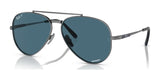 Ray-Ban AVIATOR TITANIUM RB8225 Sunglasses Gunmetal / Blue (Polarized)