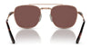 Ray-Ban FRANK II TITANIUM RB8258 Sunglasses | Size 54 / Rose Gold №3140AF / Dark Violet (Polarized) (3P 12.5%)