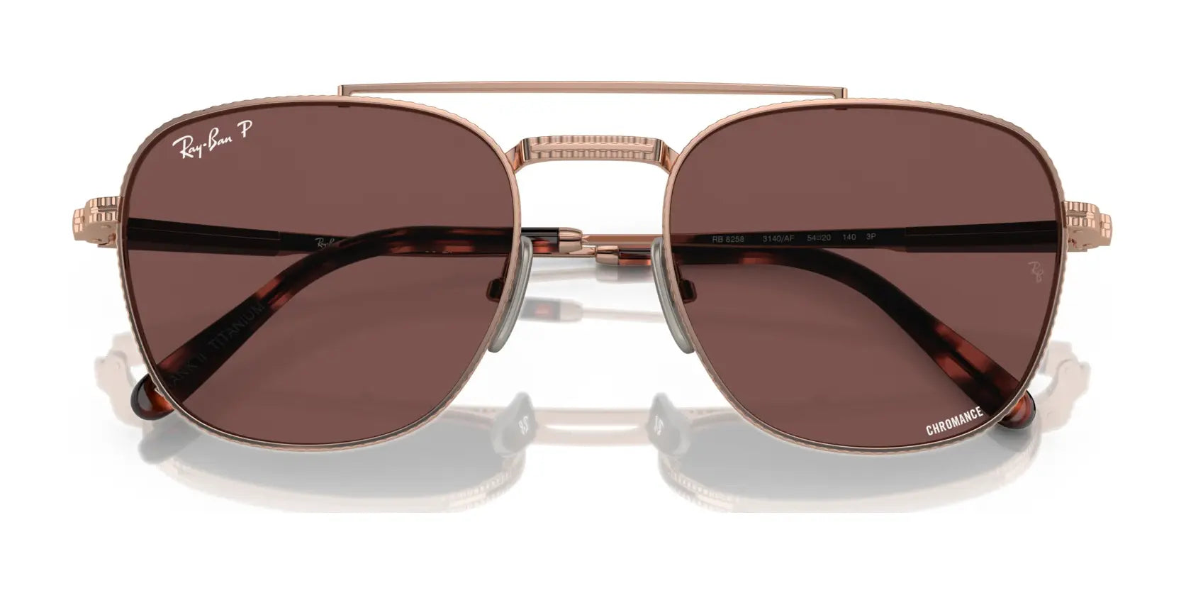 Ray-Ban FRANK II TITANIUM RB8258 Sunglasses | Size 54