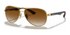 Ray-Ban CARBON FIBRE RB8313 Sunglasses / Arista Gold №001/51 / Light Brown Gradient (2N 26.8%) / Size 58