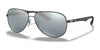 Ray-Ban CARBON FIBRE RB8313 Sunglasses / Gunmetal №004/K6 / Silver (Polarized) (3P 10.8%) / Size 61