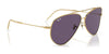 Ray-Ban AVIATOR REVERSE RBR0101S Sunglasses / Arista Gold №001/69 / Dark Violet (2N 20.5%) / Size 59