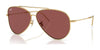 Ray-Ban AVIATOR REVERSE RBR0101S Sunglasses / Arista Gold №001/69 / Dark Violet (2N 20.5%) / Size 59