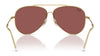 Ray-Ban AVIATOR REVERSE RBR0101S Sunglasses / Arista Gold №001/69 / Dark Violet (2N 20.5%) / Size 59