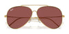 Ray-Ban AVIATOR REVERSE RBR0101S Sunglasses / Arista Gold №001/69 / Dark Violet (2N 20.5%) / Size 59