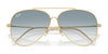 Ray-Ban AVIATOR REVERSE RBR0101S Sunglasses / Arista Gold №001/69 / Dark Violet (2N 20.5%) / Size 59