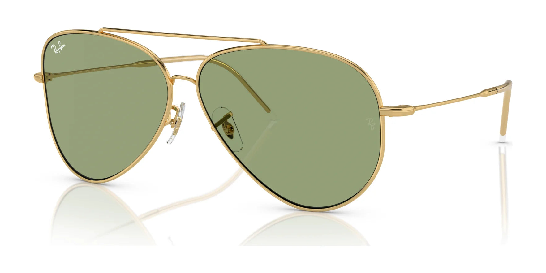 Ray-Ban AVIATOR REVERSE RBR0101S Sunglasses Arista Gold / Green