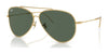 Ray-Ban AVIATOR REVERSE RBR0101S Sunglasses / Arista Gold №001/VR / G-15 Green (3N 14.9%) / Size 59