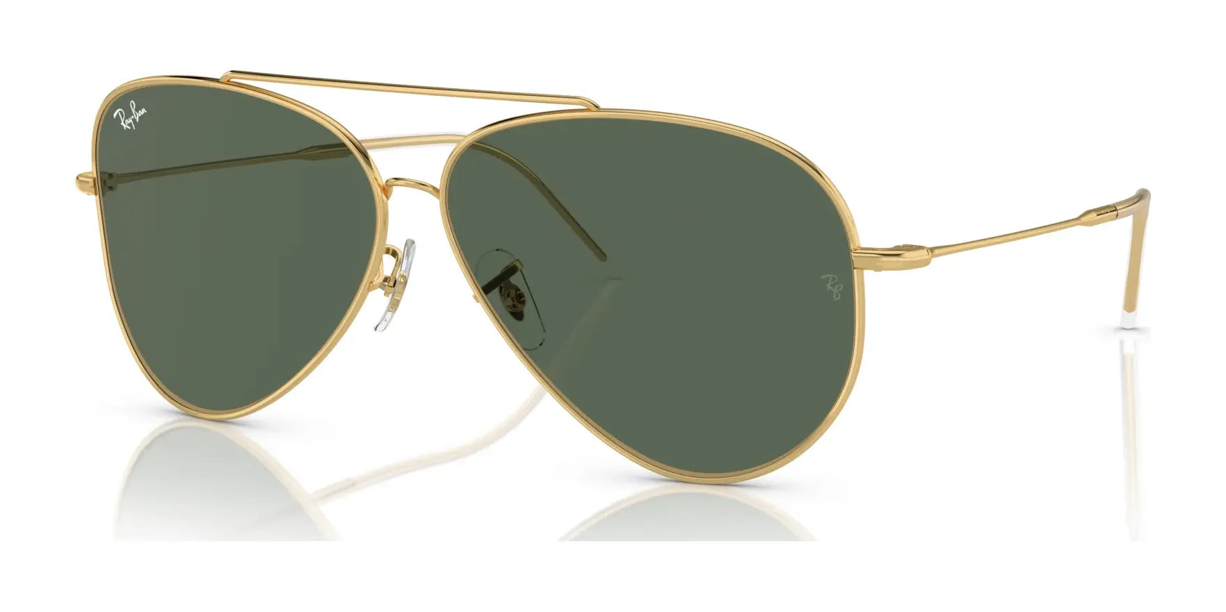 Ray-Ban AVIATOR REVERSE RBR0101S Sunglasses Arista Gold / G-15 Green