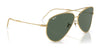 Ray-Ban AVIATOR REVERSE RBR0101S Sunglasses / Arista Gold №001/69 / Dark Violet (2N 20.5%) / Size 59