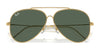 Ray-Ban AVIATOR REVERSE RBR0101S Sunglasses / Arista Gold №001/69 / Dark Violet (2N 20.5%) / Size 59