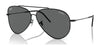 Ray-Ban AVIATOR REVERSE RBR0101S Sunglasses / Black №002/GR / Dark Grey (3N 13.3%) / Size 59