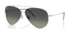Ray-Ban AVIATOR REVERSE RBR0101S Sunglasses / Silver №003/11 / Grey Gradient (3N 14.7%) / Size 59