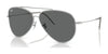 Ray-Ban AVIATOR REVERSE RBR0101S Sunglasses / Silver №003/GR / Dark Grey (3N 13.3%) / Size 59