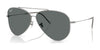 Ray-Ban AVIATOR REVERSE RBR0101S Sunglasses / Gunmetal №004/81 / Dark Grey (Polarized) (3P 10%) / Size 59