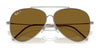 Ray-Ban AVIATOR REVERSE RBR0101S Sunglasses / Arista Gold №001/69 / Dark Violet (2N 20.5%) / Size 59