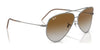 Ray-Ban AVIATOR REVERSE RBR0101S Sunglasses / Arista Gold №001/69 / Dark Violet (2N 20.5%) / Size 59