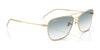 Ray-Ban CARAVAN REVERSE RBR0102S Sunglasses / Arista Gold №001/79 / Clear Gradient Blue (2N 34.9%) / Size 58