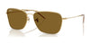 Ray-Ban CARAVAN REVERSE RBR0102S Sunglasses / Arista Gold №001/83 / Dark Brown (Polarized) (3P 13.4%) / Size 58
