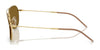 Ray-Ban CARAVAN REVERSE RBR0102S Sunglasses / Arista Gold №001/79 / Clear Gradient Blue (2N 34.9%) / Size 58