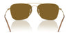 Ray-Ban CARAVAN REVERSE RBR0102S Sunglasses / Arista Gold №001/79 / Clear Gradient Blue (2N 34.9%) / Size 58