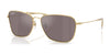 Ray-Ban CARAVAN REVERSE RBR0102S Sunglasses / Arista Gold №001/LB / Pink (Polarized) (3P 11%) / Size 58