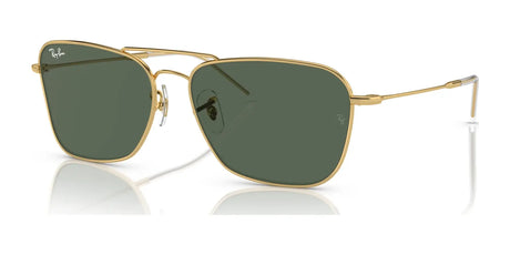 Ray-Ban CARAVAN REVERSE RBR0102S Sunglasses Arista Gold / G-15 Green