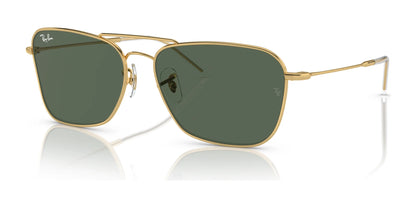 Ray-Ban CARAVAN REVERSE RBR0102S Sunglasses Gold / G-15 Green