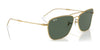 Ray-Ban CARAVAN REVERSE RBR0102S Sunglasses / Arista Gold №001/79 / Clear Gradient Blue (2N 34.9%) / Size 58