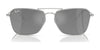 Ray-Ban CARAVAN REVERSE RBR0102S Sunglasses / Arista Gold №001/79 / Clear Gradient Blue (2N 34.9%) / Size 58