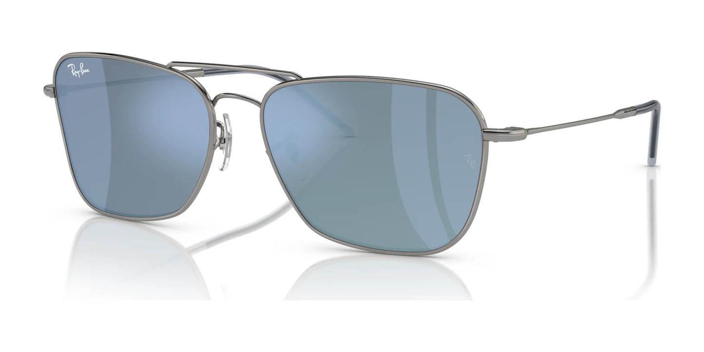 Ray-Ban CARAVAN REVERSE RBR0102S Sunglasses Gunmetal / Light Blue