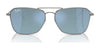 Ray-Ban CARAVAN REVERSE RBR0102S Sunglasses / Arista Gold №001/79 / Clear Gradient Blue (2N 34.9%) / Size 58