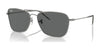 Ray-Ban CARAVAN REVERSE RBR0102S Sunglasses / Gunmetal №004/GR / Dark Grey (3N 13.3%) / Size 58