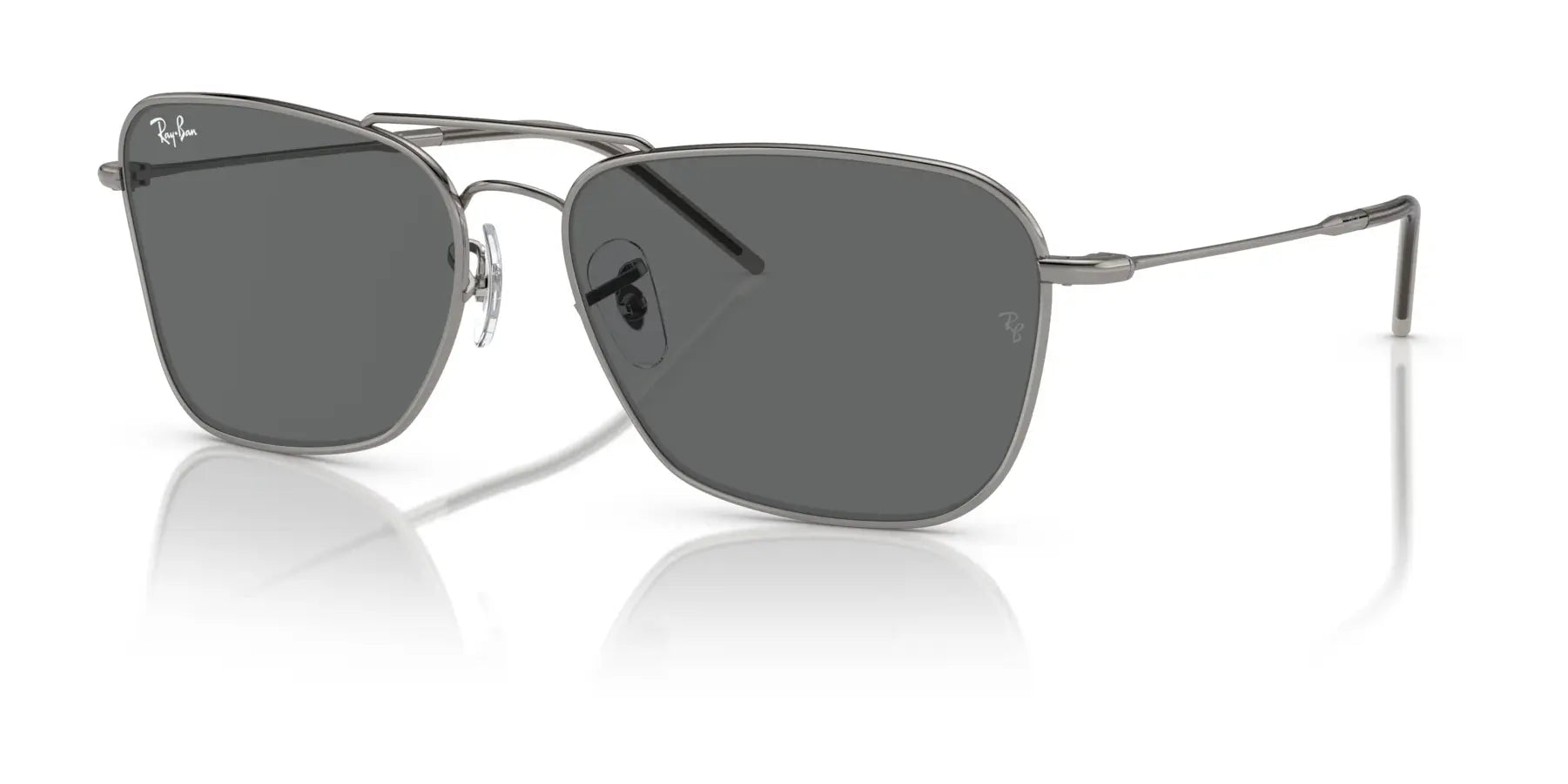 Ray-Ban CARAVAN REVERSE RBR0102S Sunglasses Gunmetal / Dark Grey