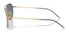 Ray-Ban CARAVAN REVERSE RBR0102S Sunglasses / Arista Gold №001/79 / Clear Gradient Blue (2N 34.9%) / Size 58