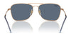 Ray-Ban CARAVAN REVERSE RBR0102S Sunglasses / Arista Gold №001/79 / Clear Gradient Blue (2N 34.9%) / Size 58