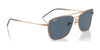 Ray-Ban CARAVAN REVERSE RBR0102S Sunglasses / Arista Gold №001/79 / Clear Gradient Blue (2N 34.9%) / Size 58